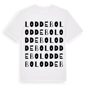 Loddebo ordlek t-shirt – ekologisk bomull t-shirt från Pinshirt