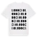 White t-shirt med Loddebo ordlek t-shirt