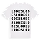 White t-shirt med Lodes ordlek t-shirt