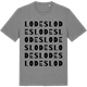 Mid Heather Gray t-shirt med Lodes ordlek t-shirt