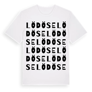 Lödöse ordlek t-shirt – ekologisk bomull t-shirt från Pinshirt