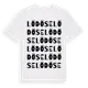 White t-shirt med Lödöse ordlek t-shirt