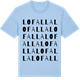 Blue Soul t-shirt med Lofalla ordlek t-shirt