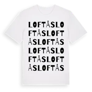 Loftås ordlek t-shirt – ekologisk bomull t-shirt från Pinshirt