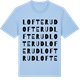 Blue Soul t-shirt med Lofterud ordlek t-shirt