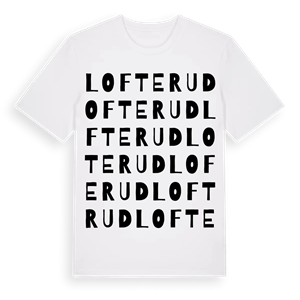 Lofterud ordlek t-shirt – ekologisk bomull t-shirt från PinShirt