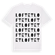 White t-shirt med Loftet ordlek t-shirt