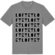 Mid Heather Gray t-shirt med Loftet ordlek t-shirt