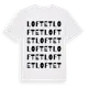 White t-shirt med Loftet ordlek t-shirt