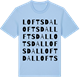 Blue Soul t-shirt med Loftsdal ordlek t-shirt