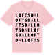 Pink Cotton t-shirt med Loftsdal ordlek t-shirt