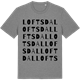 Mid Heather Gray t-shirt med Loftsdal ordlek t-shirt