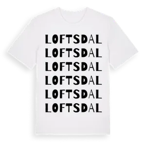 Loftsdal ordlek t-shirt – ekologisk bomull t-shirt från Pinshirt