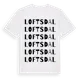 White t-shirt med Loftsdal ordlek t-shirt