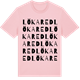 Pink Cotton t-shirt med Lökared ordlek t-shirt