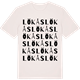 Vintage White t-shirt med Lökås ordlek t-shirt