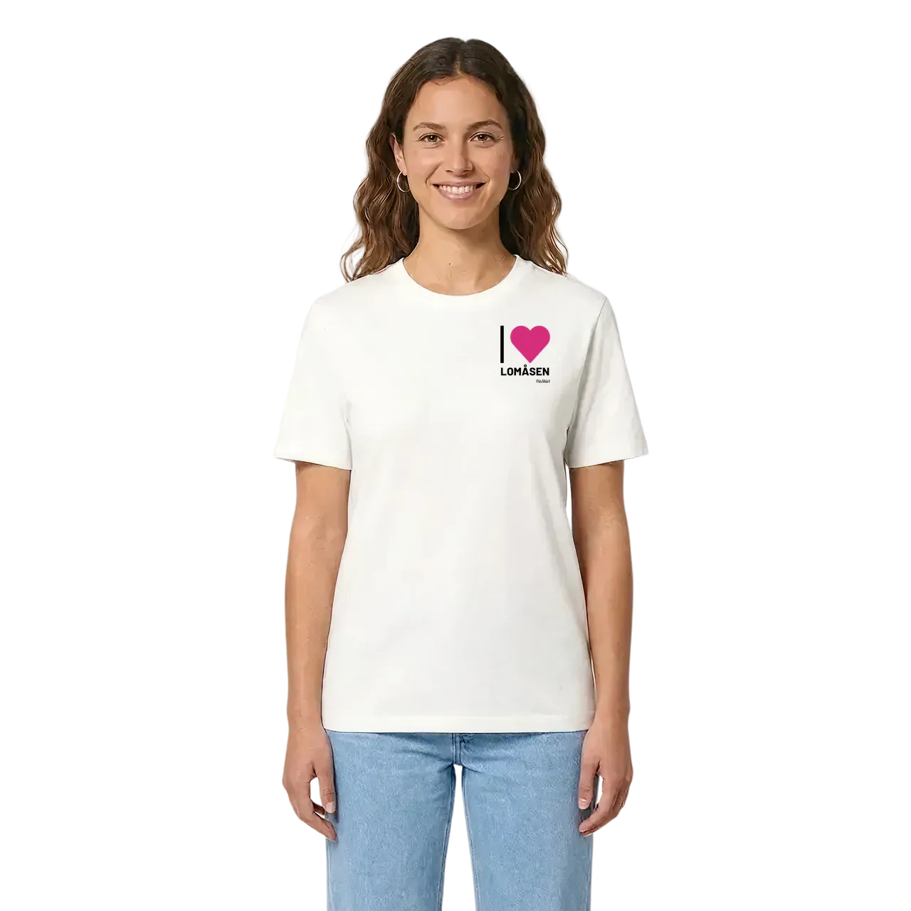 Jag älskar Lomåsen t-shirt litet tryck i miljö