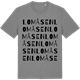Mid Heather Gray t-shirt med Lomåsen ordlek t-shirt