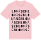 Pink Cotton t-shirt med Lomåsen ordlek t-shirt