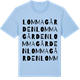 Blue Soul t-shirt med Lommagården ordlek t-shirt
