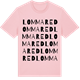 Pink Cotton t-shirt med Lommared ordlek t-shirt