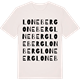 Vintage White t-shirt med Loneberg ordlek t-shirt