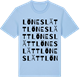 Blue Soul t-shirt med Löneslätt ordlek t-shirt
