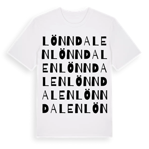 Lönndalen ordlek t-shirt – ekologisk bomull t-shirt från Pinshirt