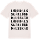 Vintage White t-shirt med Lönndalsskär ordlek t-shirt
