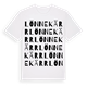 White t-shirt med Lönnekärr ordlek t-shirt