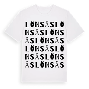Lönsås ordlek t-shirt – ekologisk bomull t-shirt från Pinshirt
