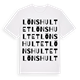 Lönshultet ordlek t-shirt