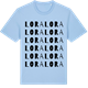 Blue Soul t-shirt med Lora ordlek t-shirt