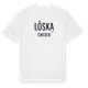 White t-shirt med Löska i Sverige t-shirt