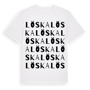 Löska ordlek t-shirt – ekologisk bomull t-shirt från Pinshirt
