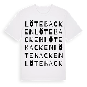 Lötebacken ordlek t-shirt – ekologisk bomull t-shirt från Pinshirt