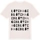 Vintage White t-shirt med Lötehagen ordlek t-shirt