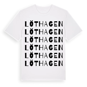 Löthagen ordlek t-shirt – ekologisk bomull t-shirt från Pinshirt