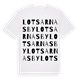 White t-shirt med Lotsarnas by ordlek t-shirt