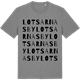 Mid Heather Gray t-shirt med Lotsarnas by ordlek t-shirt