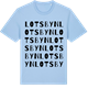 Blue Soul t-shirt med Lotsbyn ordlek t-shirt