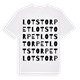 Lotstorpet ordlek t-shirt