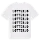 White t-shirt med Lotterud ordlek t-shirt