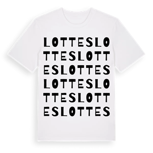 Lottes ordlek t-shirt – ekologisk bomull t-shirt från Pinshirt