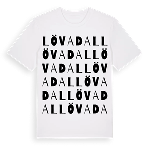 Lövadal ordlek t-shirt – ekologisk bomull t-shirt från Pinshirt
