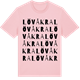 Pink Cotton t-shirt med Lövåkra ordlek t-shirt