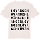 Vintage White t-shirt med Lövängen ordlek t-shirt