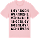 Pink Cotton t-shirt med Lövängen ordlek t-shirt