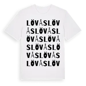 Lövås ordlek t-shirt – ekologisk bomull t-shirt från Pinshirt