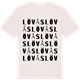 Vintage White t-shirt med Lövås ordlek t-shirt